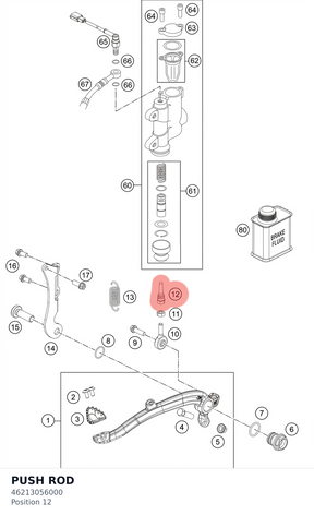 Diagram preview: PUSH ROD (46213056000)