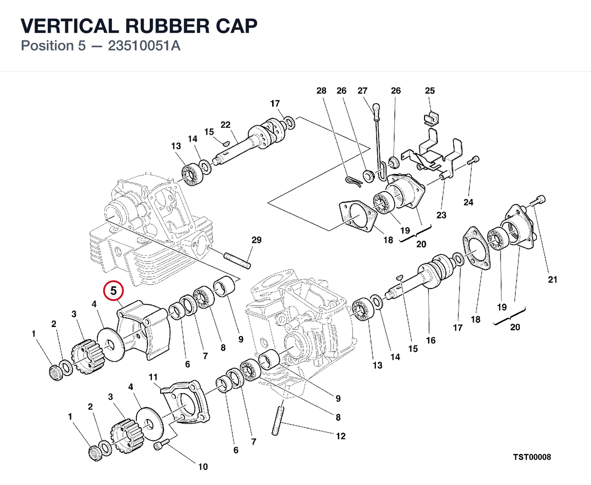 VERTICAL RUBBER CAP