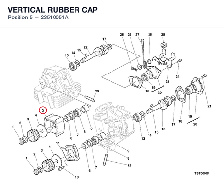 VERTICAL RUBBER CAP