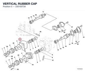 VERTICAL RUBBER CAP 23510073A diagram position