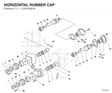 HORIZONTAL RUBBER CAP 23510081A diagram position