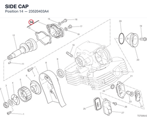 SIDE CAP 23520403A4 diagram position