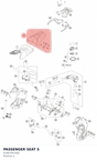 Diagram preview: PASSENGER SEAT S (61907047000)