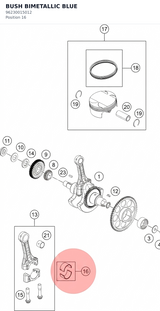 Diagram preview: BUSH BIMETALLIC BLUE (96230015012)