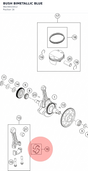Diagram preview: BUSH BIMETALLIC BLUE (96230015012)
