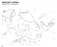 BRACKET UPPER 23610301A diagram position