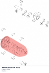 Diagram preview: Balancer shaft assy (63630157044)