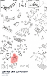 Diagram preview: CONTROL UNIT CURVE LIGHT (60414039000)