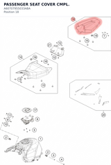 Diagram preview: PASSENGER SEAT COVER CMPL. (A60707955033ABA)