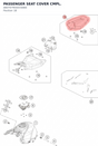Diagram preview: PASSENGER SEAT COVER CMPL. (A60707955033ABA)