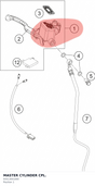 Diagram preview: MASTER CYLINDER CPL. (93513001000)