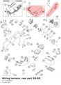 Diagram preview: Wiring harness, rear part SD-RR (61711076000)