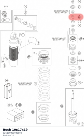 Diagram preview: Bush 10x17x19 (S26100000000000)