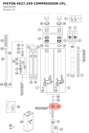 Diagram preview: PISTON 6X27,3X9 COMPRESSION CPL. (48601934S)