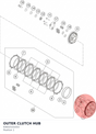 Diagram preview: OUTER CLUTCH HUB (93832101033)