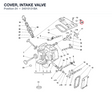 COVER, INTAKE VALVE 24010121BA diagram position