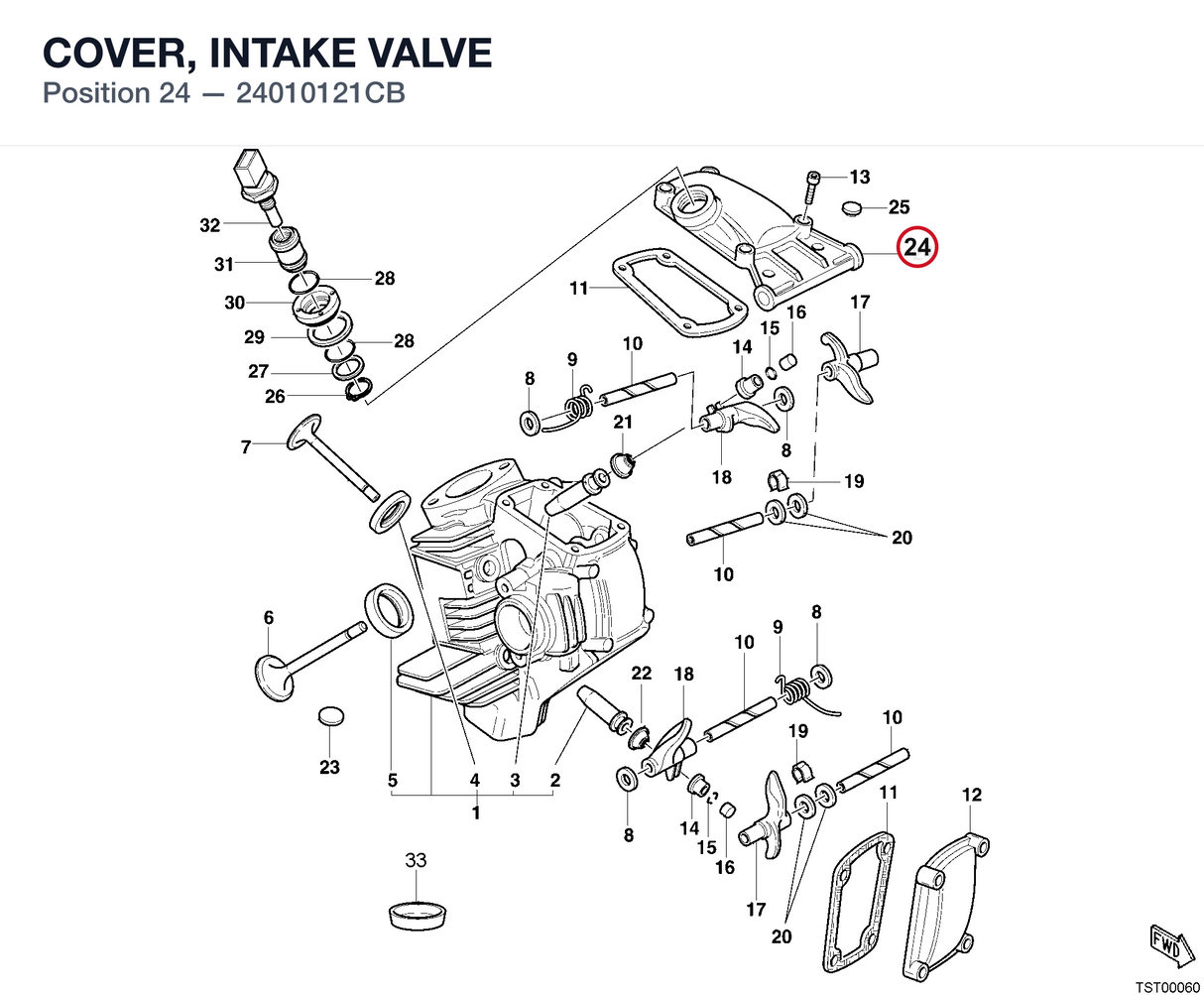 COVER, INTAKE VALVE