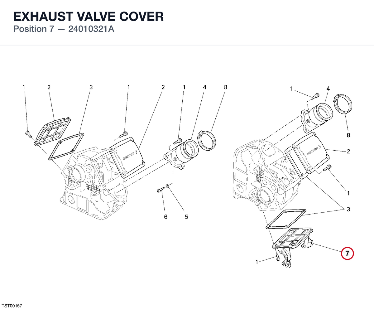 EXHAUST VALVE COVER