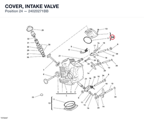 COVER, INTAKE VALVE 24020271BB diagram position