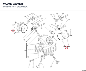 VALVE COVER 24020392A diagram position