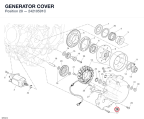 GENERATOR COVER 24210591C diagram position