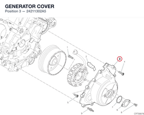 GENERATOR COVER 24211302A5 diagram position