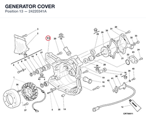 GENERATOR COVER 24220341A diagram position