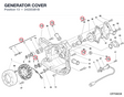 GENERATOR COVER 24220381B diagram position