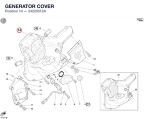 GENERATOR COVER 24220512A diagram position