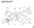 GENERATOR COVER 24220542A diagram position