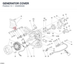 GENERATOR COVER 24220543A diagram position