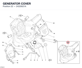 GENERATOR COVER 24220621A diagram position