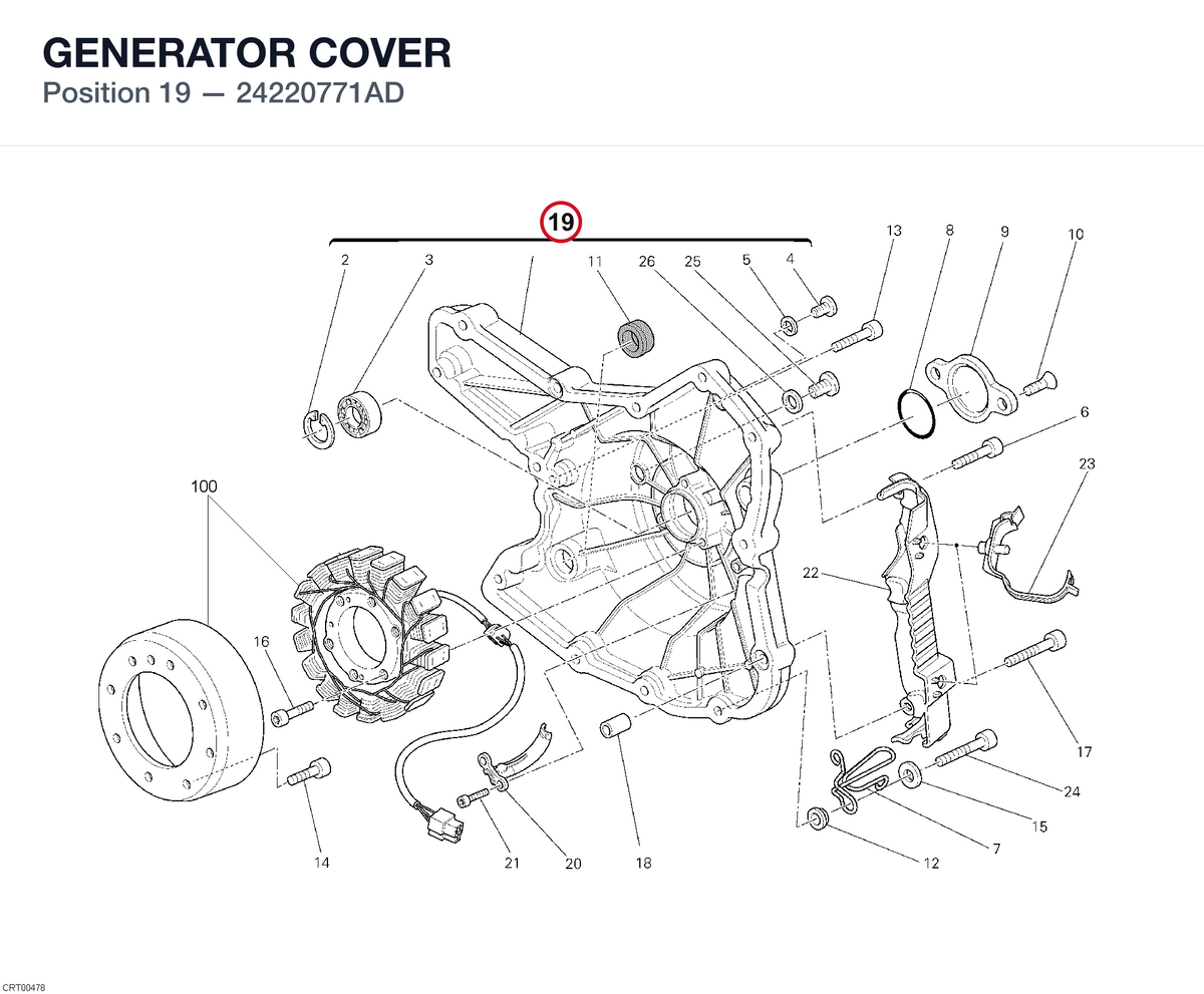 GENERATOR COVER 24220771AD diagram position