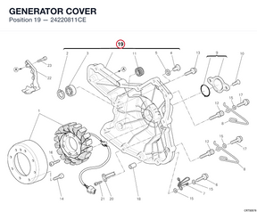GENERATOR COVER 24220811CE diagram position