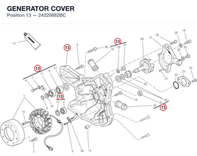 GENERATOR COVER 24220882BC diagram position