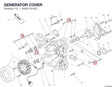 GENERATOR COVER 24221121AC diagram position