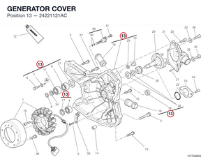 GENERATOR COVER 24221121AC diagram position
