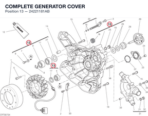 COMPLETE GENERATOR COVER 24221181AB diagram position