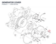 GENERATOR COVER 24221251AA diagram position