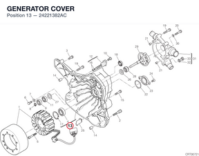 GENERATOR COVER 24221382AC diagram position