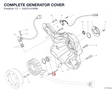COMPLETE GENERATOR COVER 24221410HN diagram position