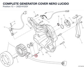 COMPLETE GENERATOR COVER NERO LUCIDO 24221412GY diagram position
