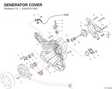 GENERATOR COVER 24221471E0 diagram position