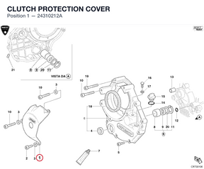CLUTCH PROTECTION COVER 24310212A diagram position