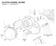 CLUTCH COVER, OUTER 24310251AF diagram position
