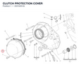 CLUTCH PROTECTION COVER 24310251AI diagram position