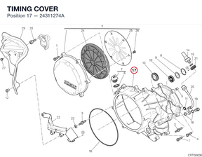TIMING COVER 24311274A diagram position