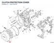 CLUTCH PROTECTION COVER 24311541A7 diagram position