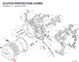CLUTCH PROTECTION COVER 24311541AH diagram position