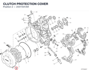 CLUTCH PROTECTION COVER 24311541AH diagram position